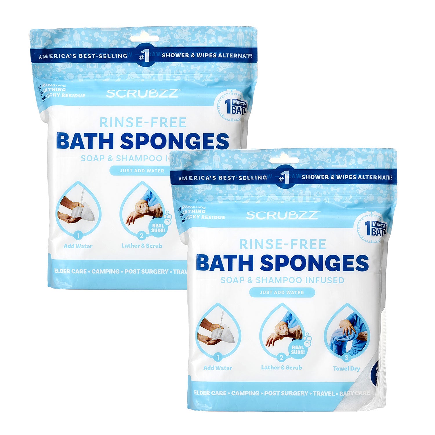 Scrubzz Bathing Sponges
