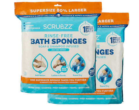 Super Size Scrubzz - 2 paquetes (40 hojas)