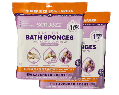 Super Size Scrubzz - 2 paquetes (40 hojas)