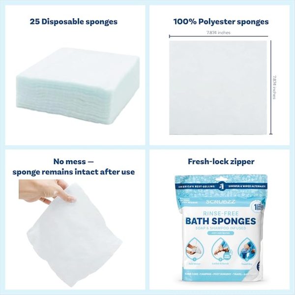 Scrubzz Rinse-Free Bathing Sponges - Image 4